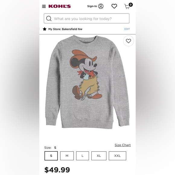 Disney Gray Mickey Mouse Sweater - Picture 6 of 6